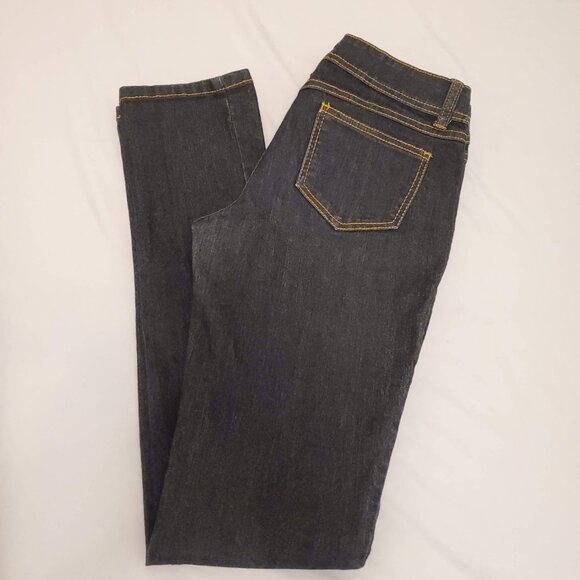 SO Juniors Super Skinny Dark Blue Low-Rise Jeans Long Inseam - (3 Juniors) - Picture 4 of 13